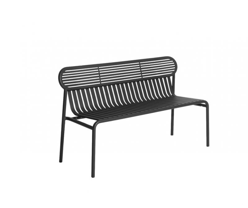Week-End Garden Bench Bank mit Rückenlehne Petite Friture 